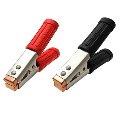 Harfington 1Set×Red Black Car Battery Test Clip Alligator Clamp