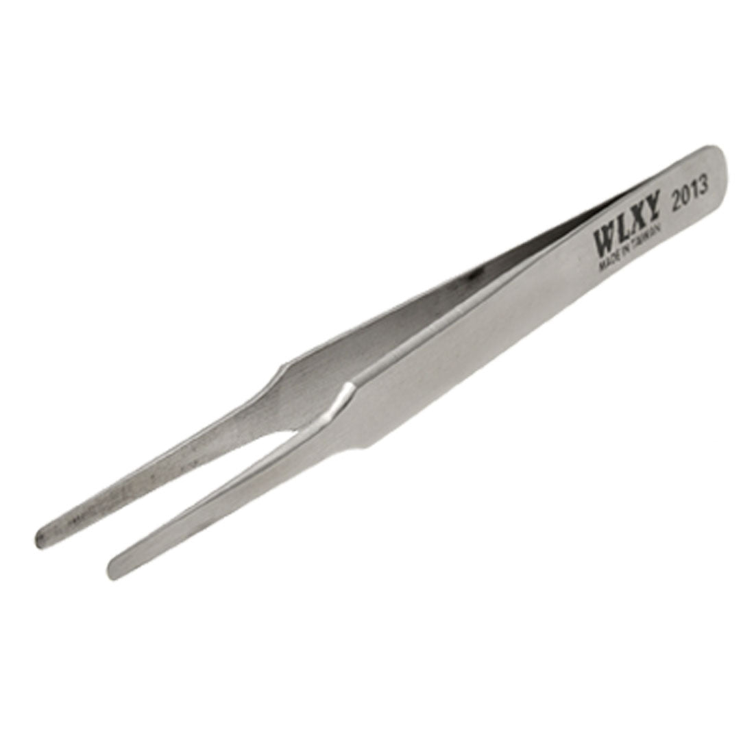 Harfington Silver Tone Iron Straight Precision Tweezers Tool