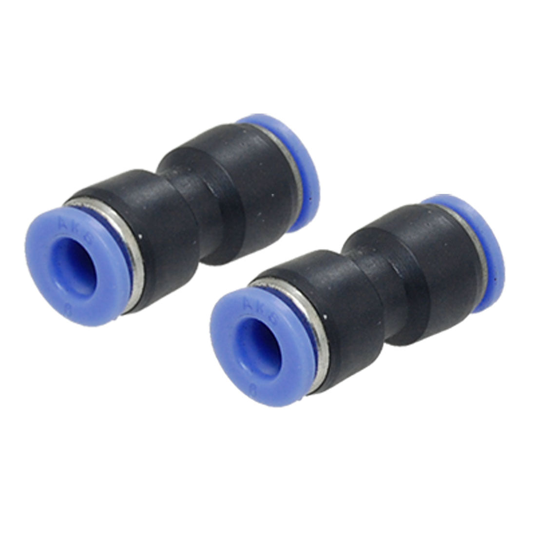 Harfington 2pcs 6 to 6mm Push In Straight Reducer Round Fittings