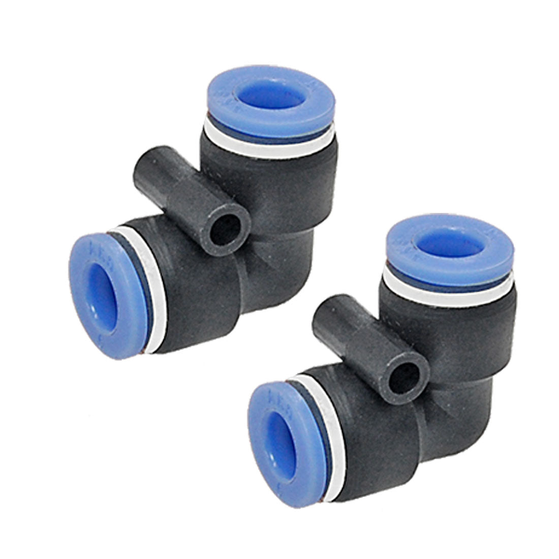 Harfington 6 to 6mm Push In Right-angled Connector Round Fittings