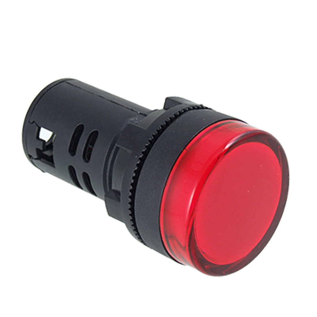 Harfington Red Black LED Indicator Light Pilot Signal Lamp 220VAC