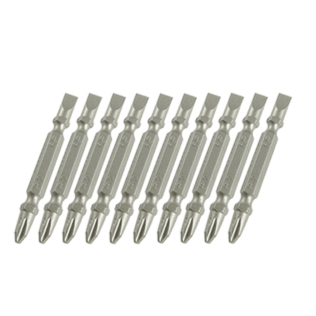 Harfington 10pcs Screwdriver 2mm Phillips 6mm Slotted Bits Set New
