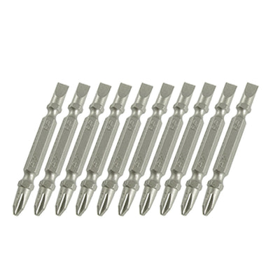 Harfington 10pcs Screwdriver 2mm Phillips 6mm Slotted Bits Set New