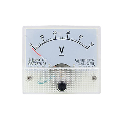 Harfington 85C1 DC 0-50V Rectangle Analog Volt Panel Meter Gauge