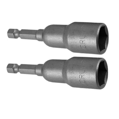 Harfington 2Pcs 1/4 " Shank 13mm Hex Socket Spanner Nut Driver Bit Magnetic