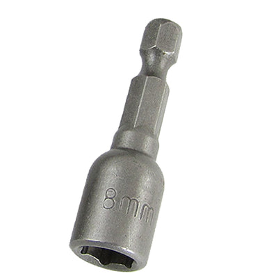 Harfington 6mm Shank 8mm Magnetic Bit Hex Socket Nut Setter 10 Pcs