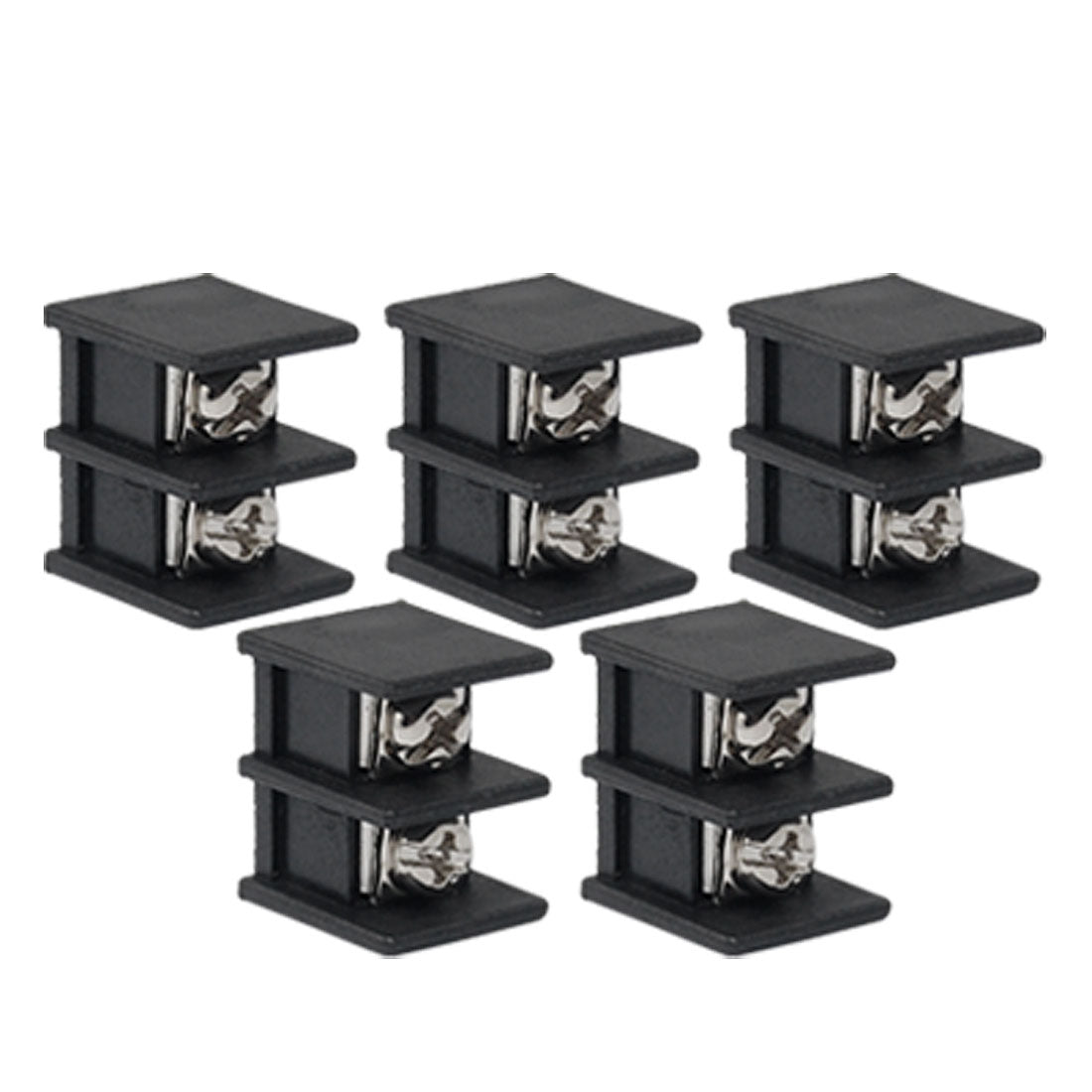 Harfington 5pcs 2P 9.5mm Pitch PCB Screw Terminal Block Connector 20A