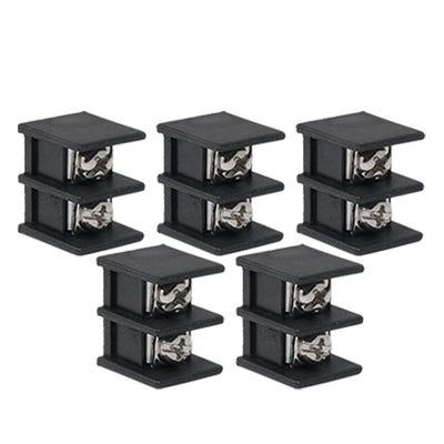 Harfington 5pcs 2P 9.5mm Pitch PCB Screw Terminal Block Connector 20A