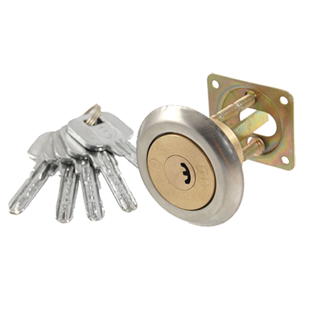 Harfington Garage Door Security Brass Tone Tapered Ned Lock w Keys