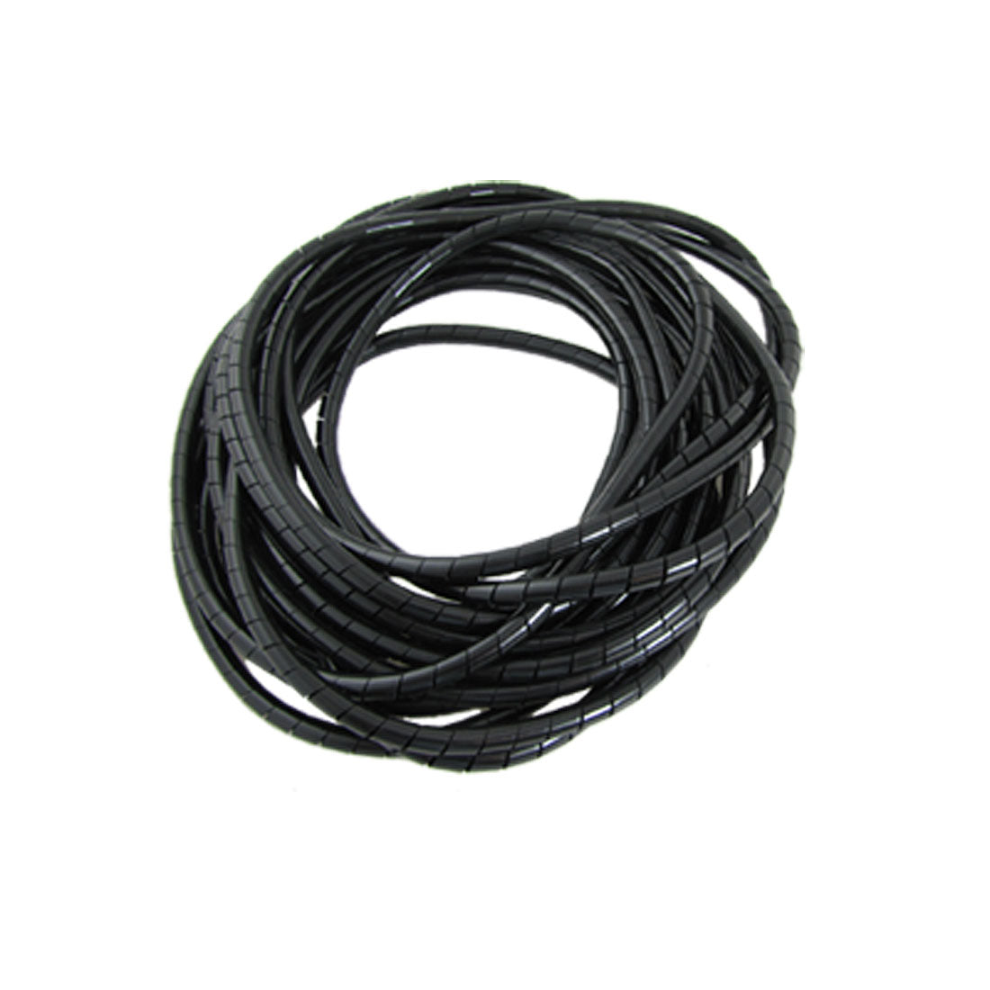 uxcell Uxcell Black Spiral Cut Insulation Binding Strength Wrap 10M