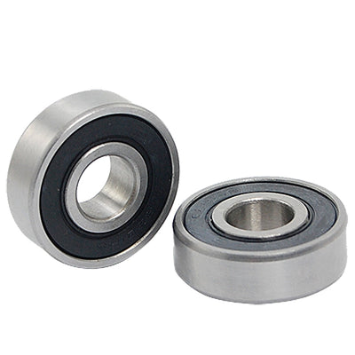 uxcell Uxcell 2 Pcs Replaceable Roller Wheels Deep Groove 6200RS Ball Bearings