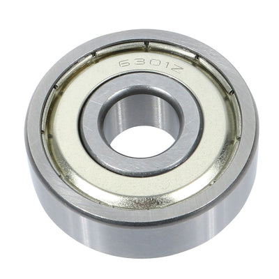 Harfington Uxcell 12mm Inner Diameter Deep Groove 6301Z Ball Wheel Bearing