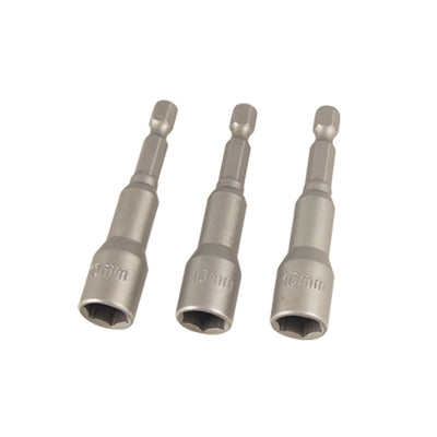 Harfington Magnetic 10mm Hex Socket 1/4" Shank Spanner Nut Setter Driver Bit 3pcs