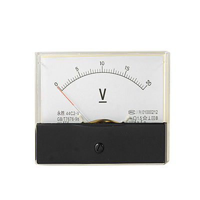 Harfington 44C2 20V DC Voltage Panel Meter Analog Voltmeter Gauge
