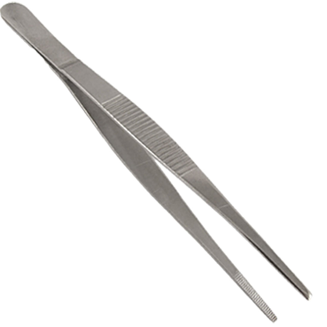 Harfington Silver Tone 16cm Length Nonslip Metal Tweezers Tool