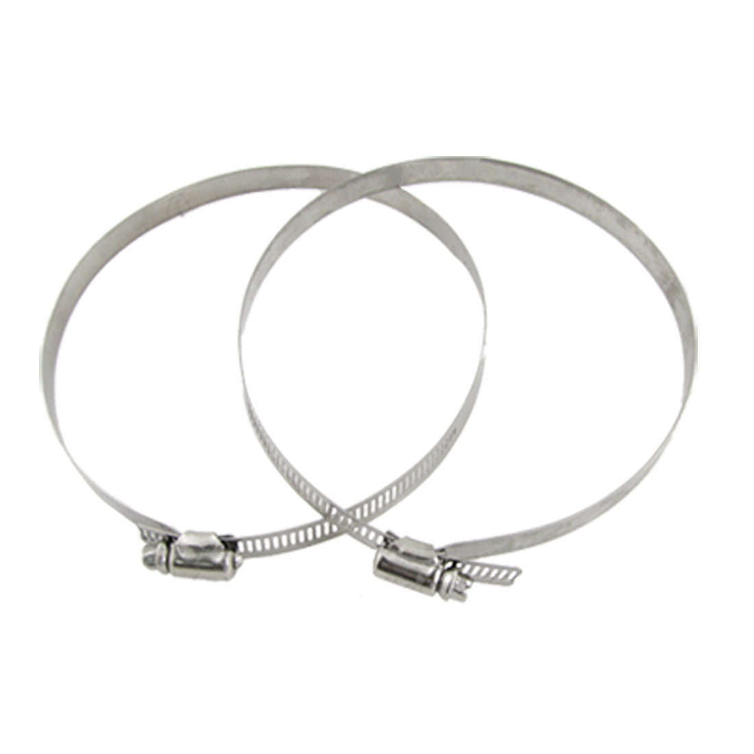 Harfington 2pcs Stainless Steel Band 130-152mm Hose Clamp w Screw