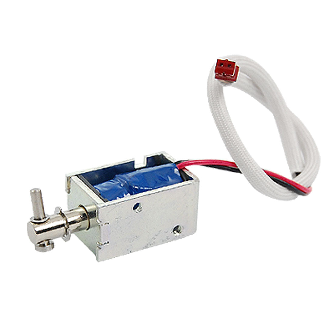 Harfington 0.48A DC 24V Linear Motion Open Frame Electric Solenoid Coil Electromagnet