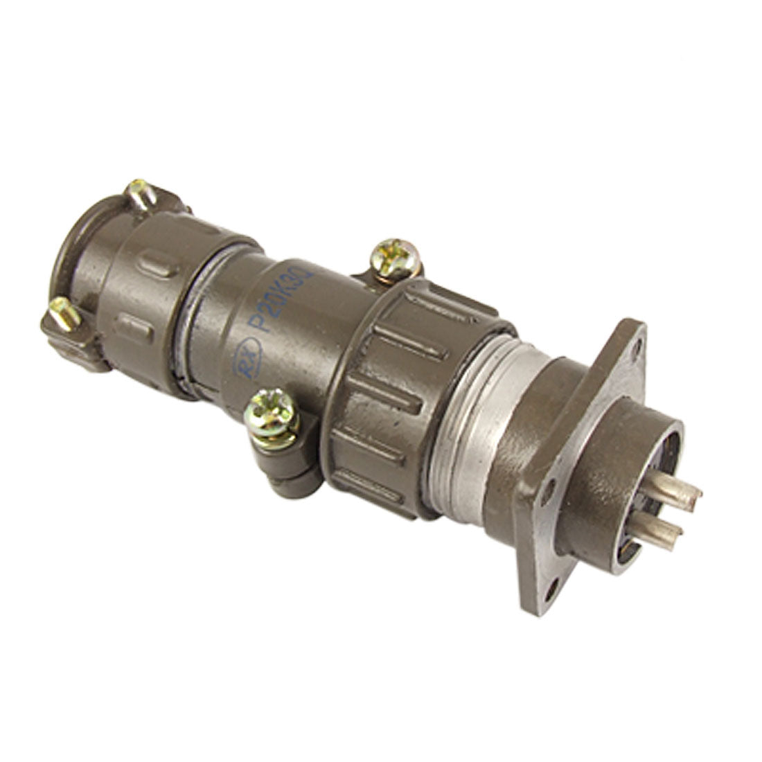 Harfington AC 250V 2.5mm Dia 3 Terminal Aviation Circular Connector P20K3Q