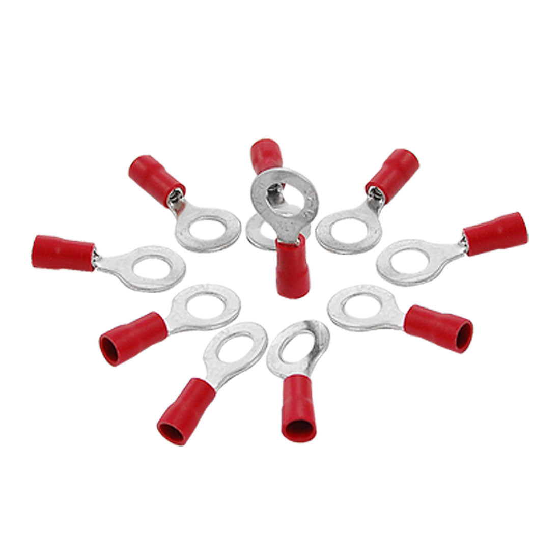 Harfington RV1.25-6 Insulated Sleeve Pre Insulated Ring Terminals 10pcs