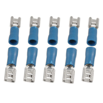 Harfington Blue Pre Insulated Female Spade Crimp Connectors 10pcs
