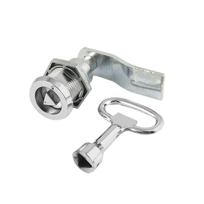 Harfington 0.9" Dia Head Security Panel Lock Silver Tone w Triangular Socket Key