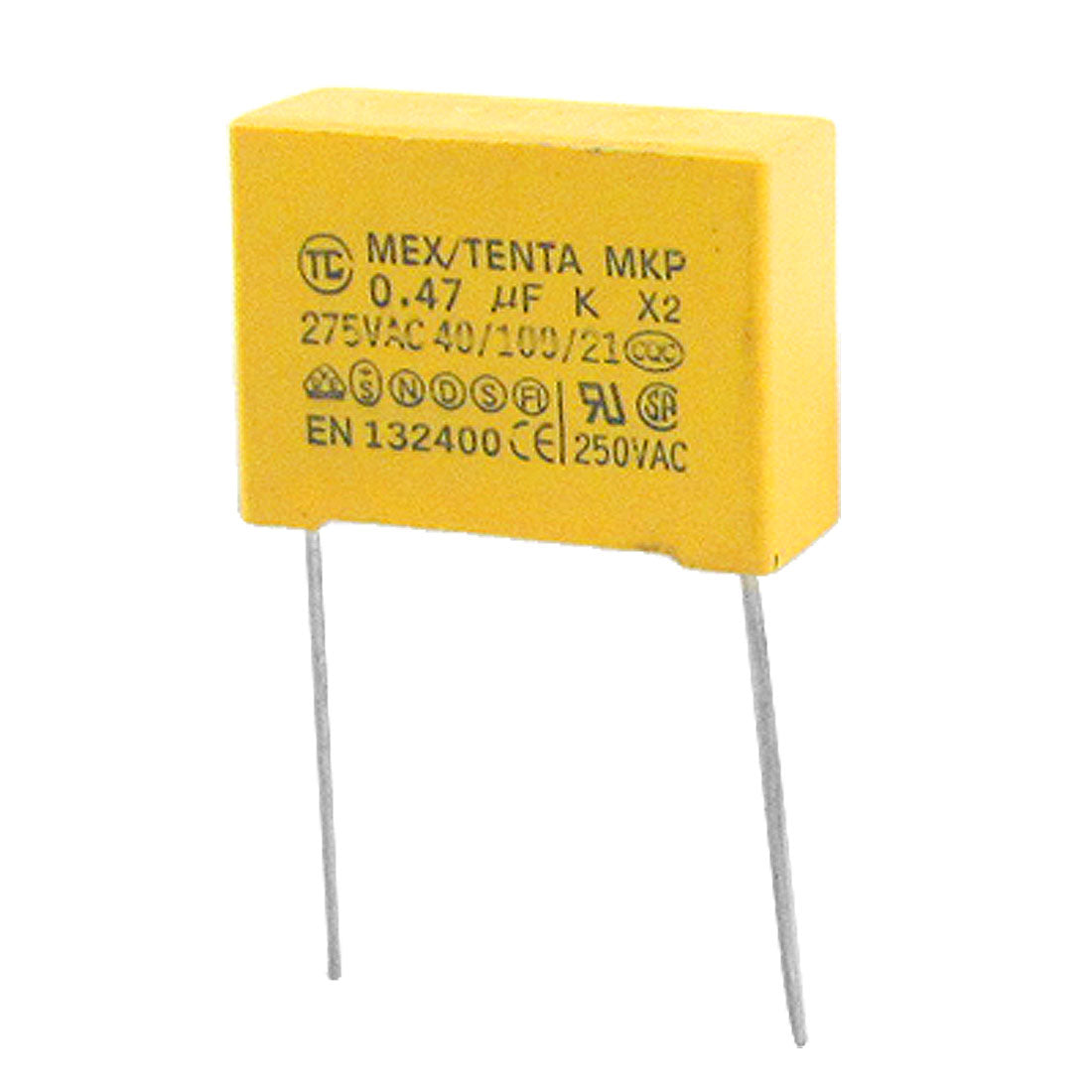 Harfington 10×Polypropylene Film DIP Safety Capacitors 0.47uF
