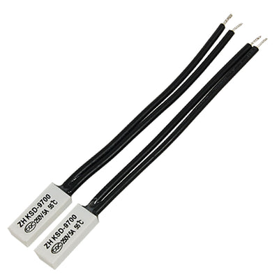 Harfington KSD9700 Normal Close 55 Celsius Thermostat Temperature Switch 2pcs