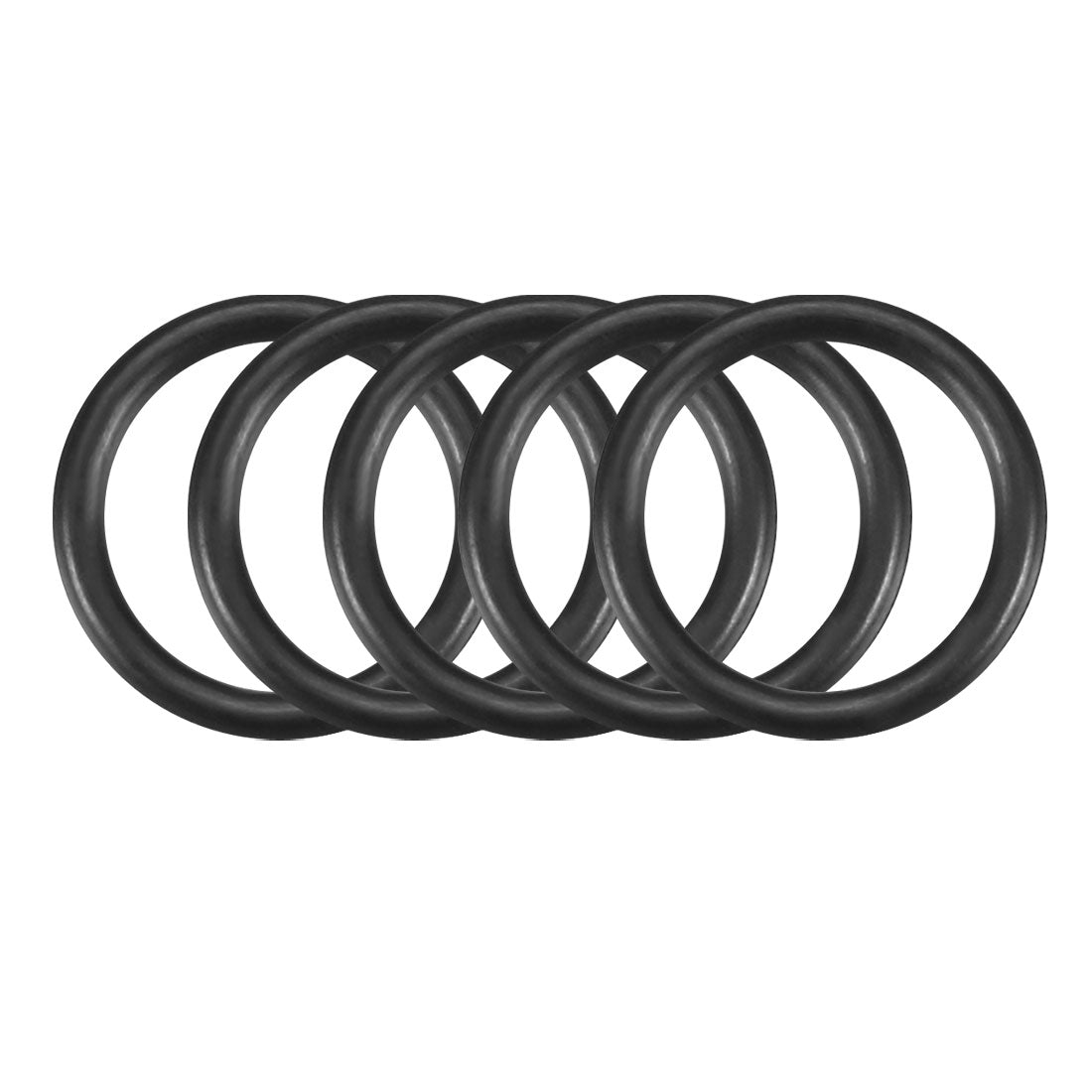Harfington Nitrile Rubber O-Rings Metric Buna-N Sealing Gasket Black Pack of 50