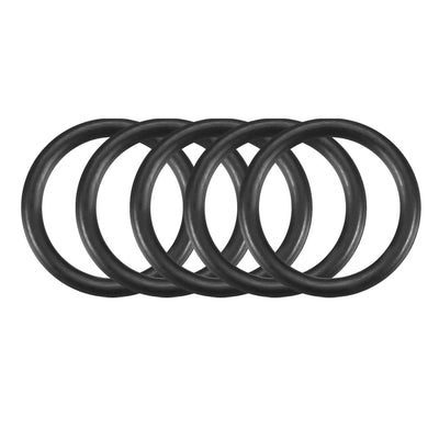 Harfington Nitrile Rubber O-Rings Metric Buna-N Sealing Gasket Black Pack of 50