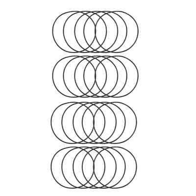 Harfington 40×1mm Rubber Gasket Washer Oil Seal Rings Blk 20pcs