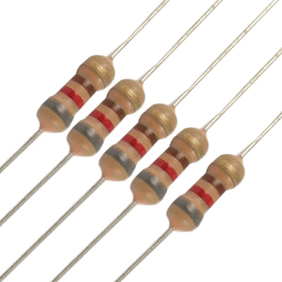 Harfington 100×1/4W 250V 820 ohm Through Hole Carbon Film Resistors
