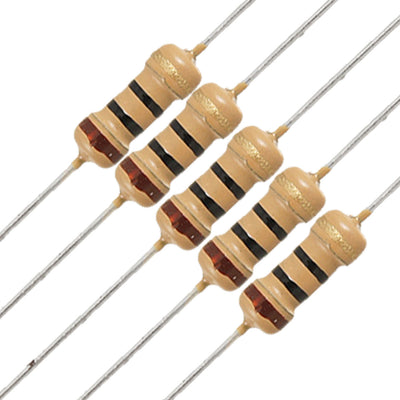 Harfington 100×1/4W 250V 10 ohm Axial Lead Carbon Film Resistors