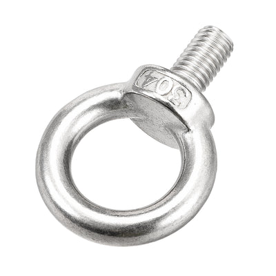 Harfington 2pcs 304 Stainless Steel M10 10mm Lifting Shoulder Type Eye Bolts Rigging