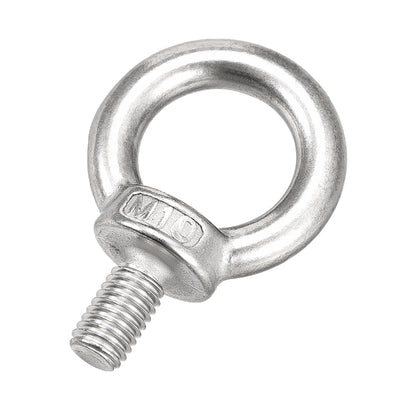 Harfington 2pcs 304 Stainless Steel M10 10mm Lifting Shoulder Type Eye Bolts Rigging