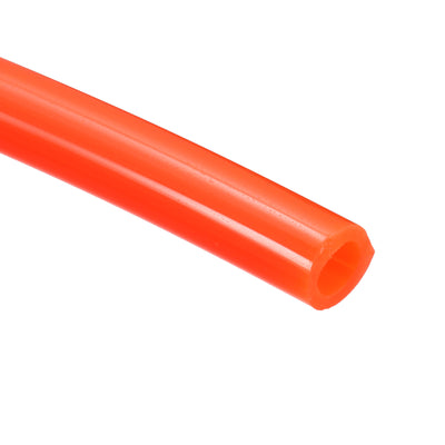 Harfington 10M 32.8Ft Orange Red 6mm OD 4mm ID Pneumatic PU Air Tube Hose