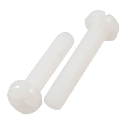 Harfington 10pcs Plastic 5mm Male Thread Phillips Bolt Screws PCB Board Fasteners