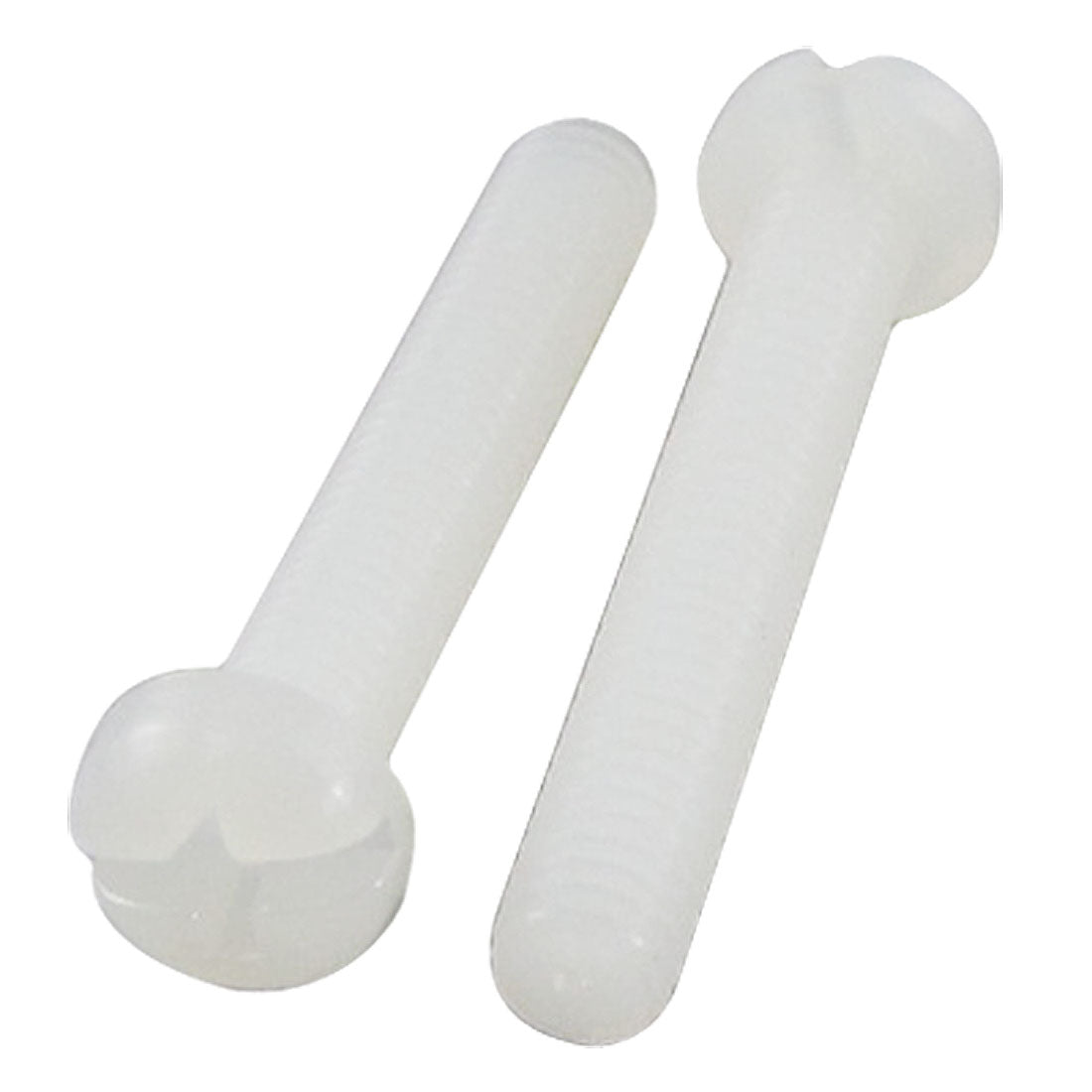 Harfington 4mm×25mm Cross Head Cap Plastic Fasteners Screws 30pcs