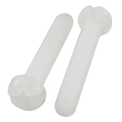 Harfington 4mm×25mm Cross Head Cap Plastic Fasteners Screws 30pcs