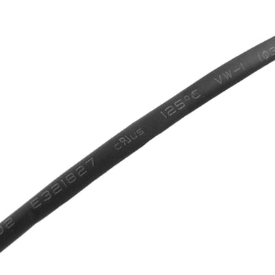 Harfington 2pcs 3mm Black Polyolefin Insulation Heat Shrink Tubing 1M