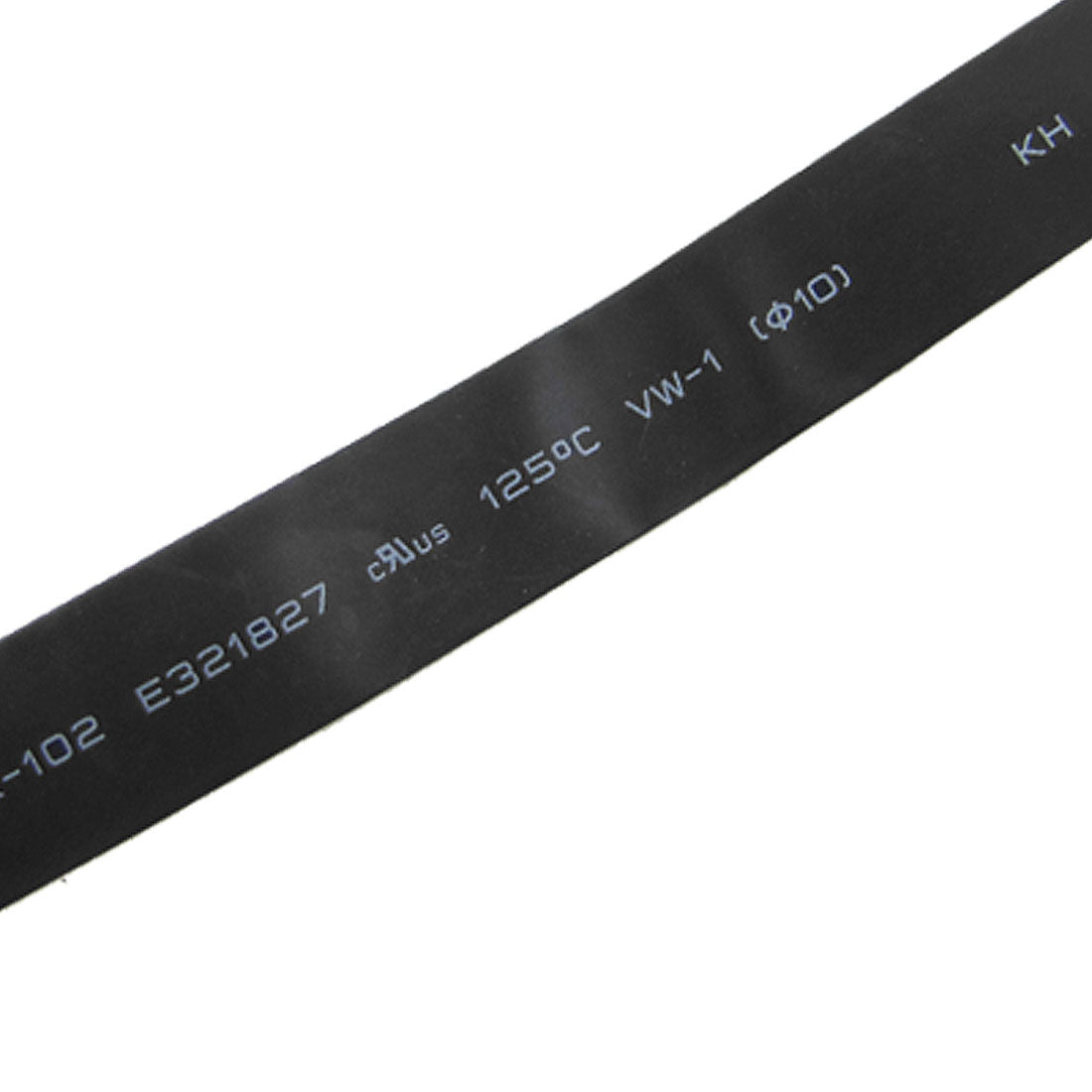 Harfington 2pcs Black 10mm Dia. 2:1 Heat Shrink Tubing Tube Wire Wrap Cable Sleeve 1M