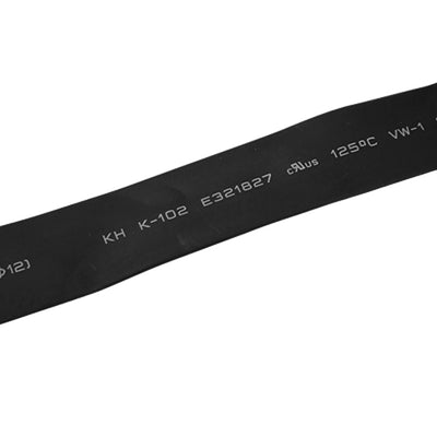 Harfington 2pcs Black 12mm Diameter Polyolefin 2:1 Halogen-Free Heat Shrink Tubing 1M 3.3Ft