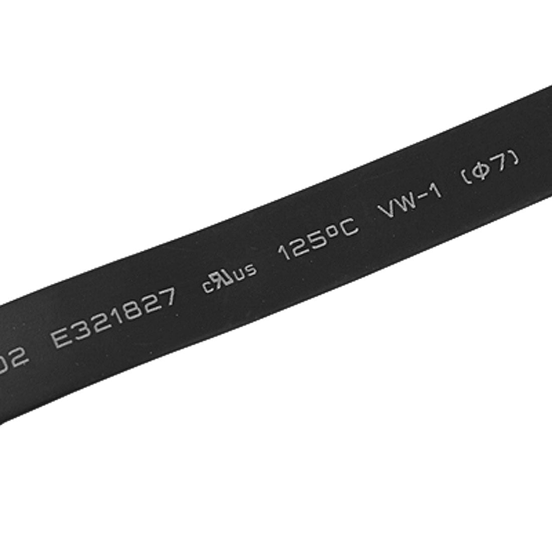 Harfington New 2Pcs 7mm Diameter 2:1 Heat Shrink Tubing Tube Sleeving Wrap Wire 1M 3.3Ft