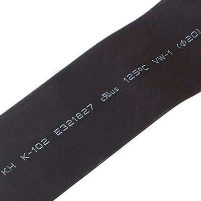 Harfington 3 Meter 9.8ft 20mm Dia. Heat Shrinkable Tube Shrink Black