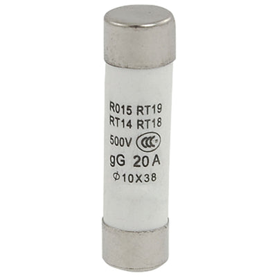 Harfington RO15 10×38mm Cylinder Ceramic Fuses 500V 20A 20pcs