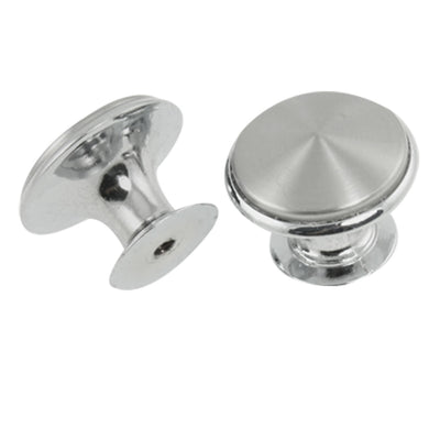 Harfington Uxcell 2 Pcs Silver Tone Chrome Plated Cabinet Drawer Pull Knob Grip