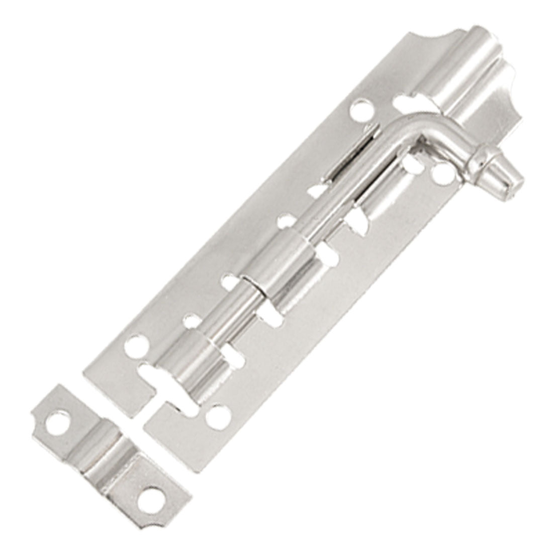 Harfington Stainless Steel Silver Tone 10*2.6 0.8cm Sliding Bolt