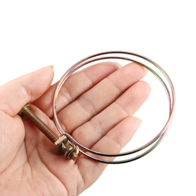 Harfington 65-75mm 2.5" 3" Adjustable Metal Wire Water Gas Pipe Hose Clamp