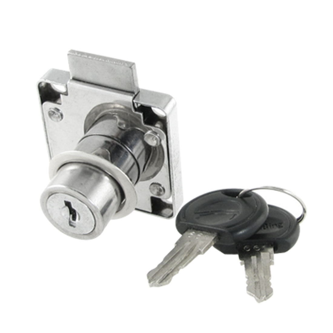 Harfington Square 40×40mm Metal Home Drawer Lock w 2 Cross Keys Qjgbf