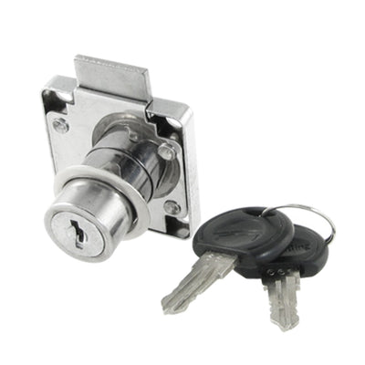 Harfington Square 40×40mm Metal Home Drawer Lock w 2 Cross Keys Qjgbf