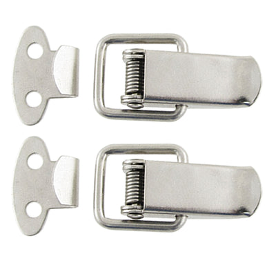 Harfington Cabinet Drawer Metal Straight Loop Catches Latches 2 Sets